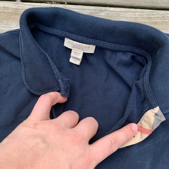 Vintage Burberry Brit Polo Button Up Shirt XS - Picture 4 of 6